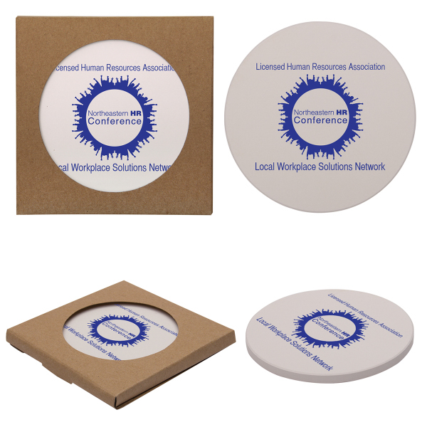 Round Absorbent Stone Coaster